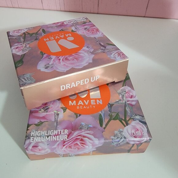 MAVEN BEAUTY  "Draped Up" Highlighter Illuminator Contour Blush New in Box - Picture 8 of 9